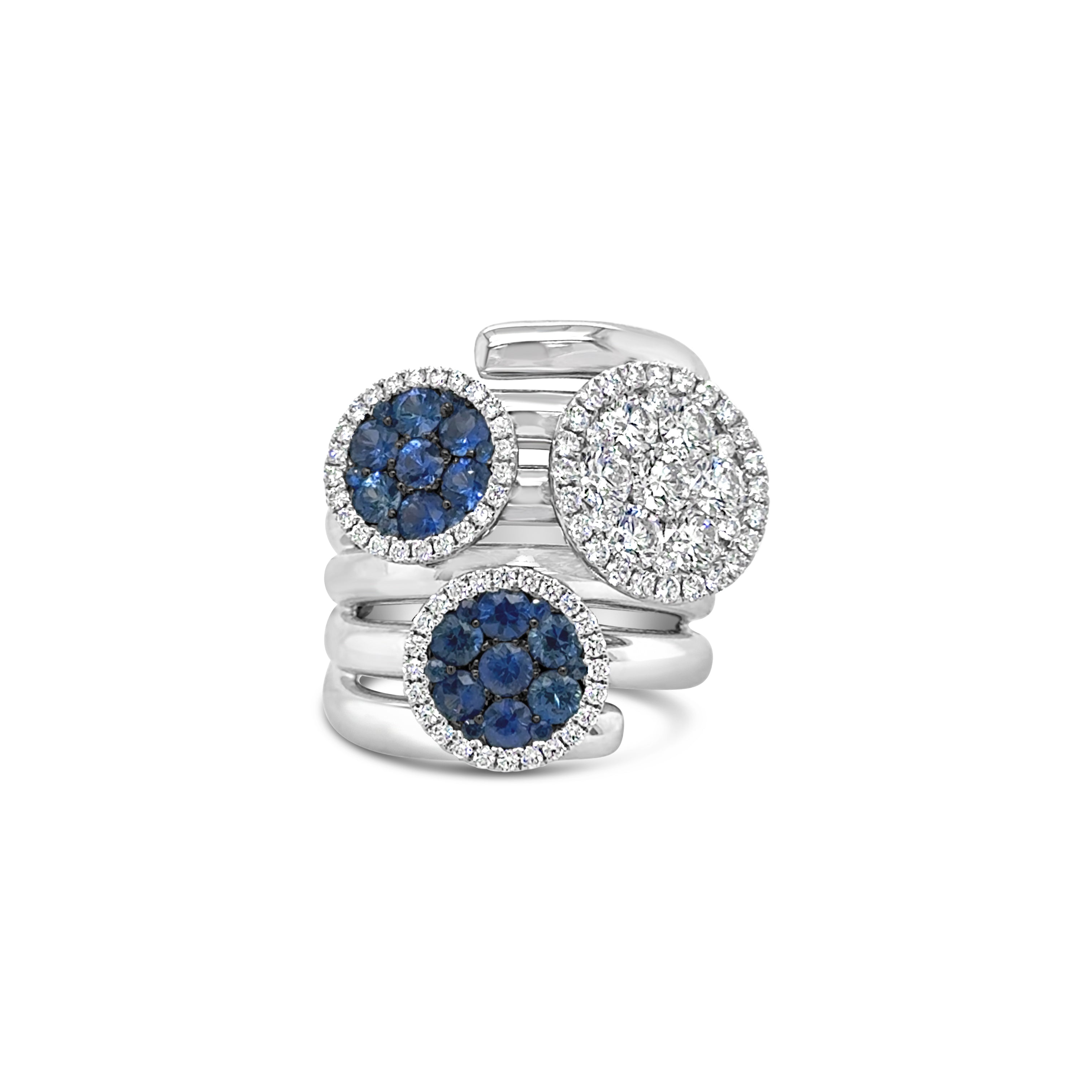 Anillo Bleu Triple