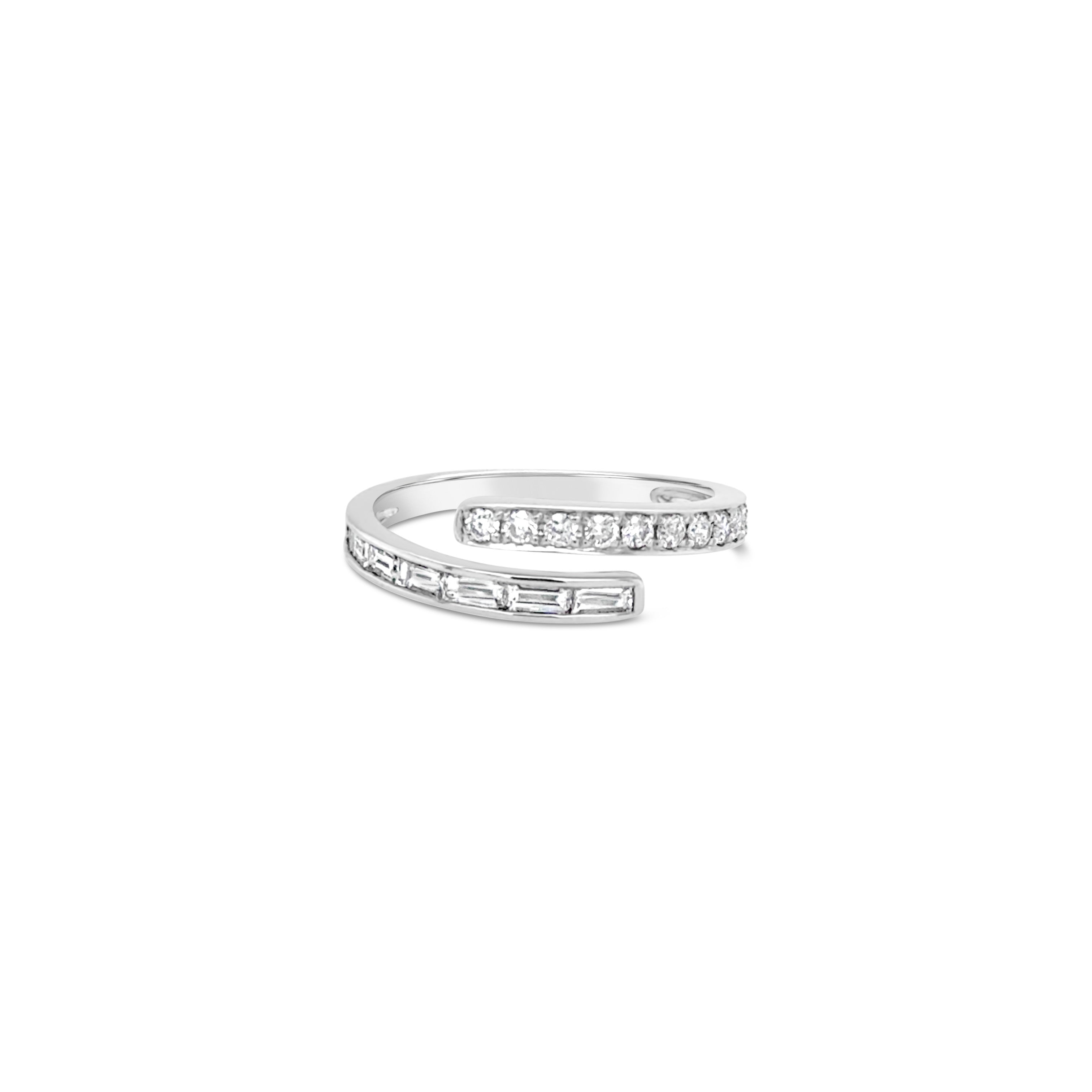 Anillo Cruzado Baguette