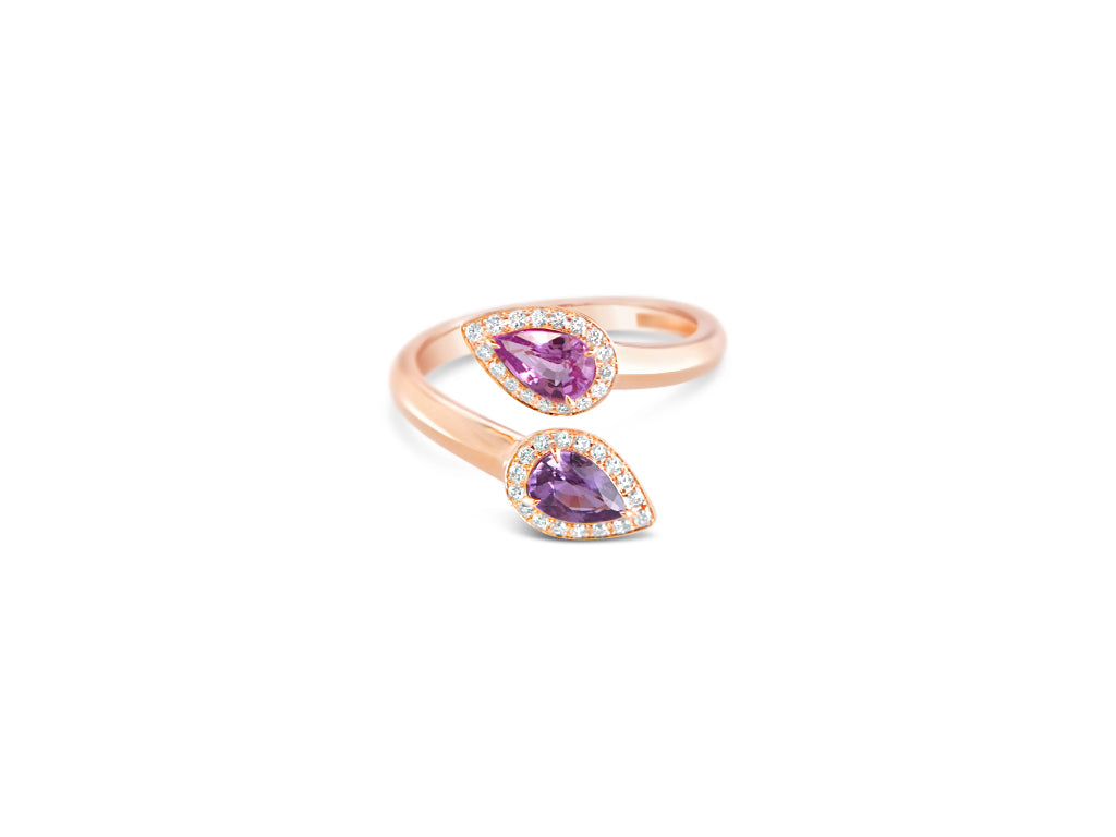 Anillo Gotas Rosé