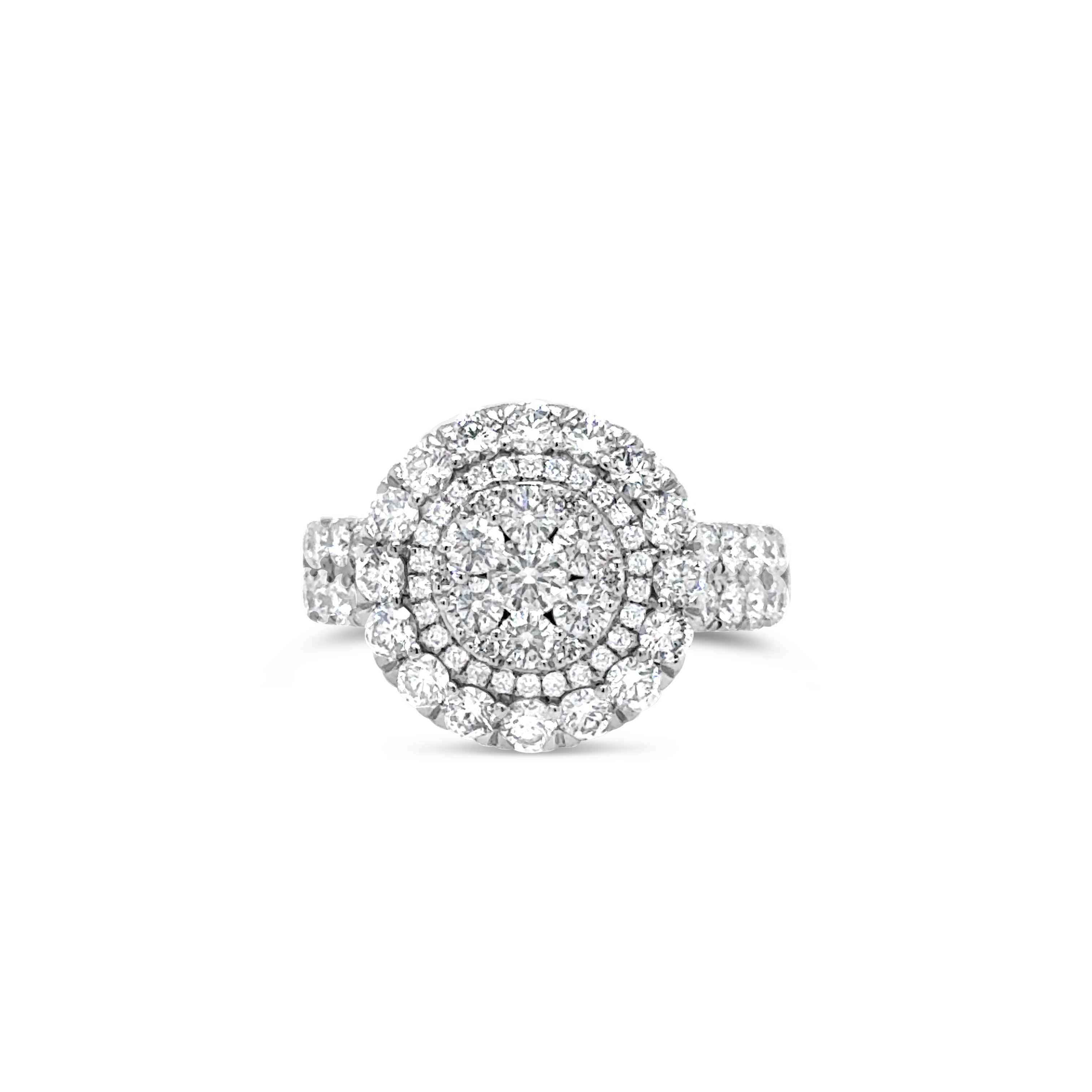 Anillo Halo Diamantes