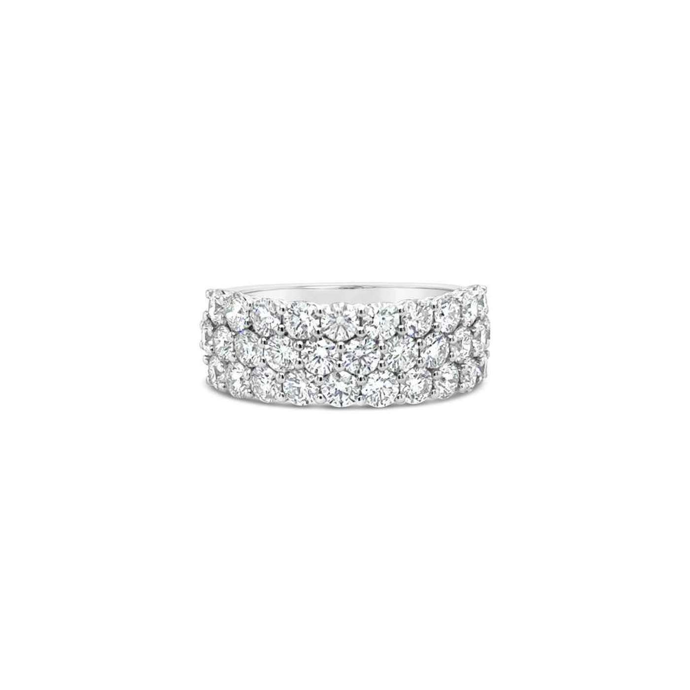 Anillo Oro Blanco y Diamantes