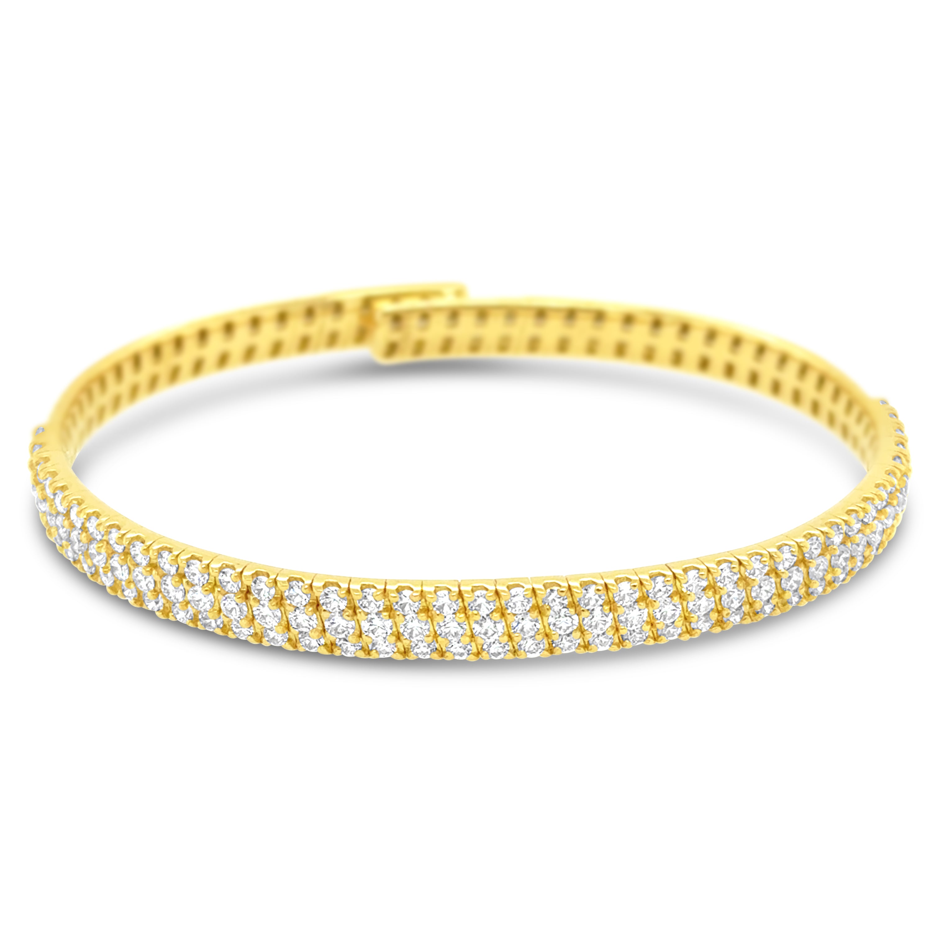 Pulsera Oro Amarillo Diamantes