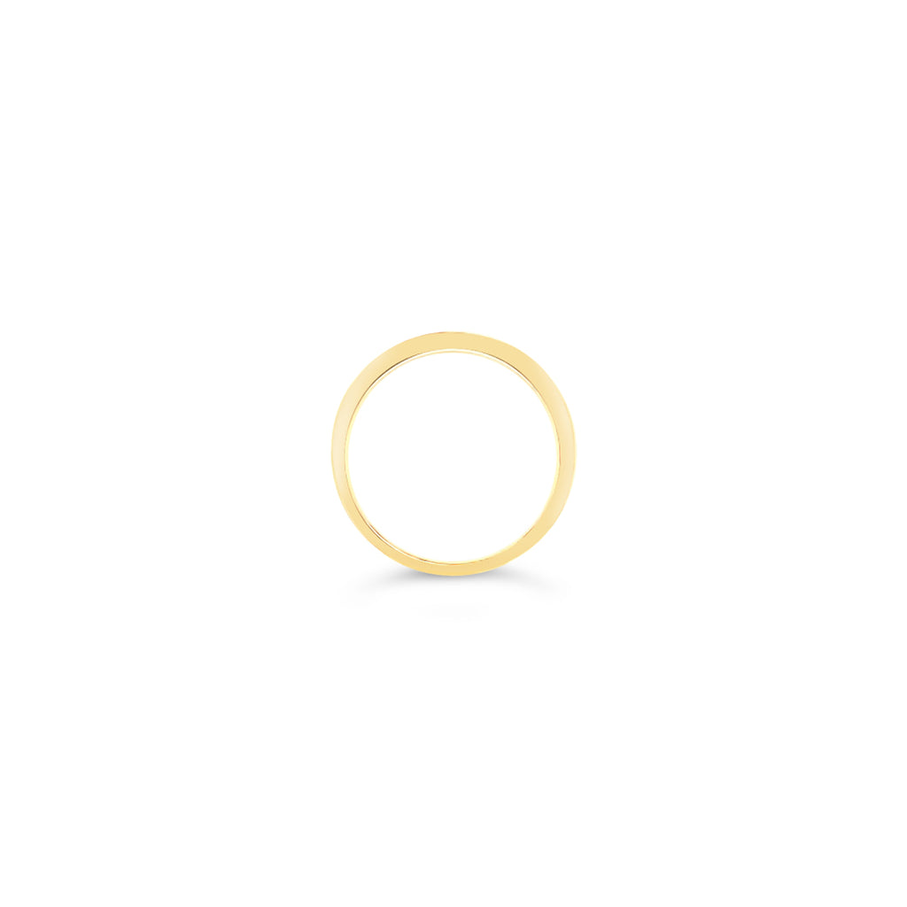 Anillo oro amarillo medio cintillo.