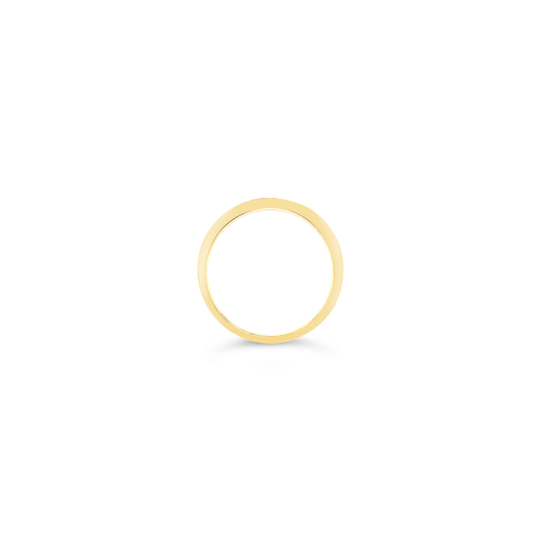 Anillo oro amarillo medio cintillo.