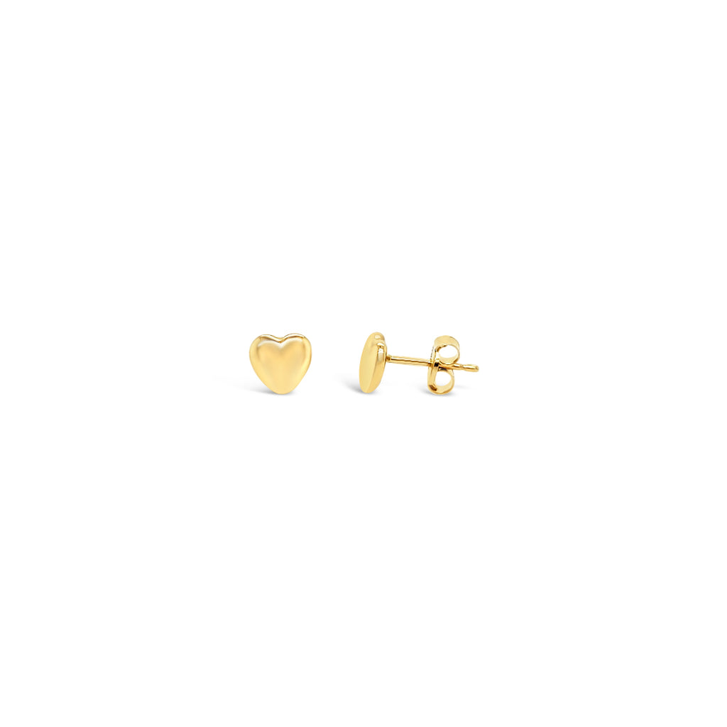 Aros niñitas corazón oro amarillo