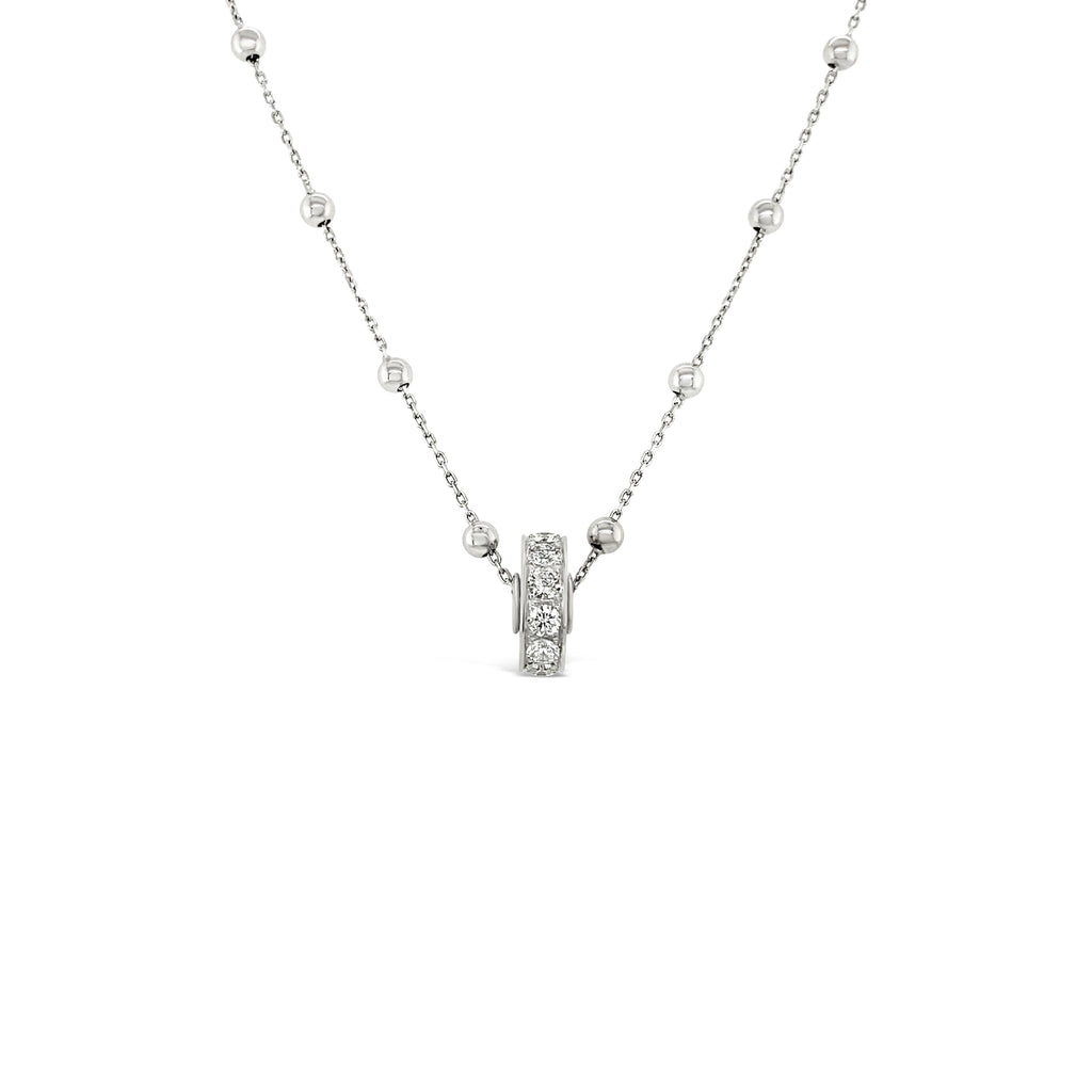 Collar rueda con diamantes.