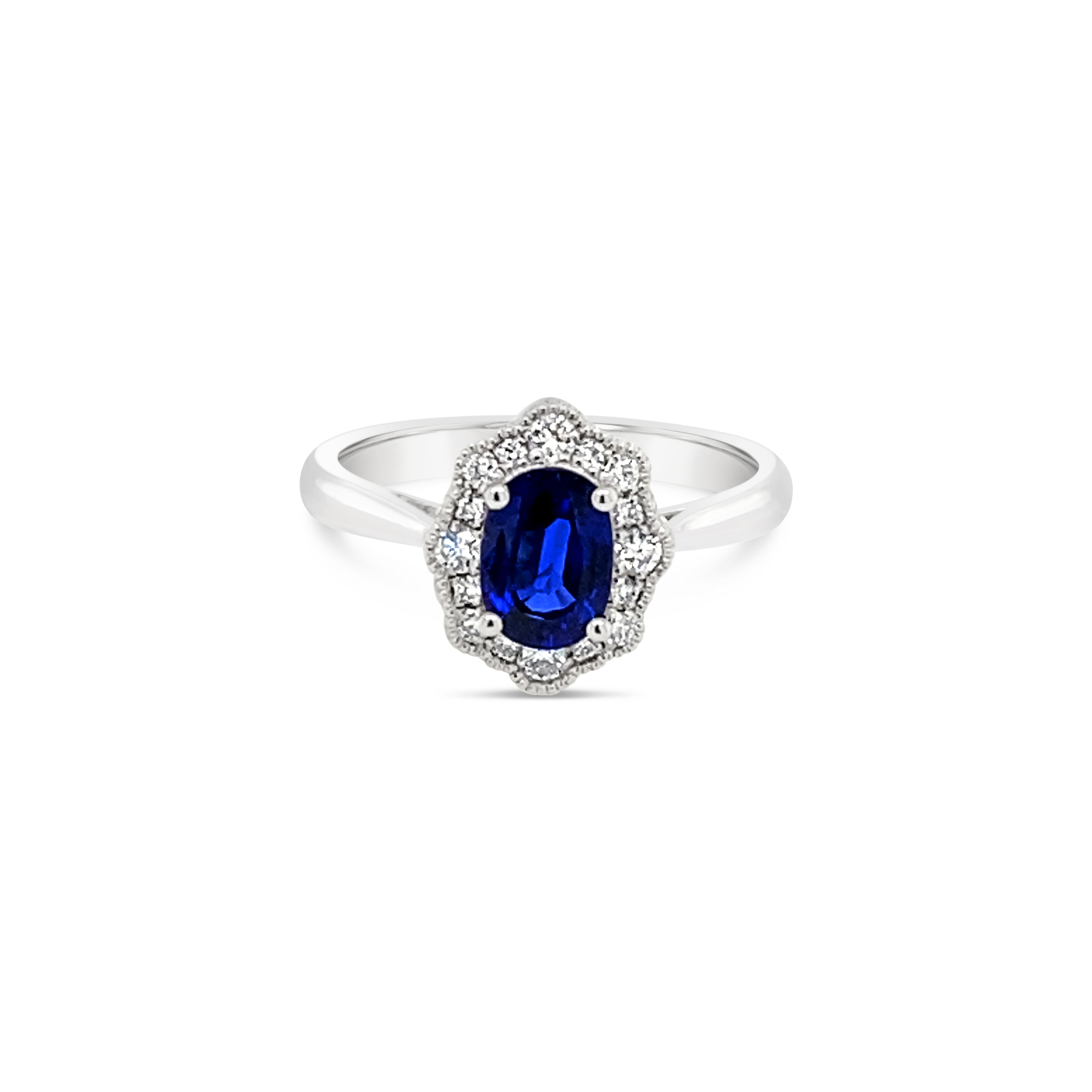 Anillo Zafiro Ovalado.