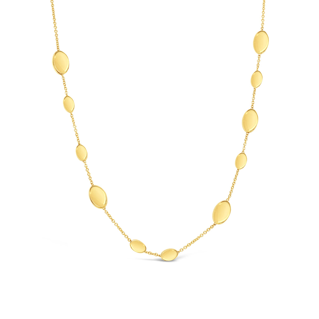 Collar de oro amarillo y cadena.