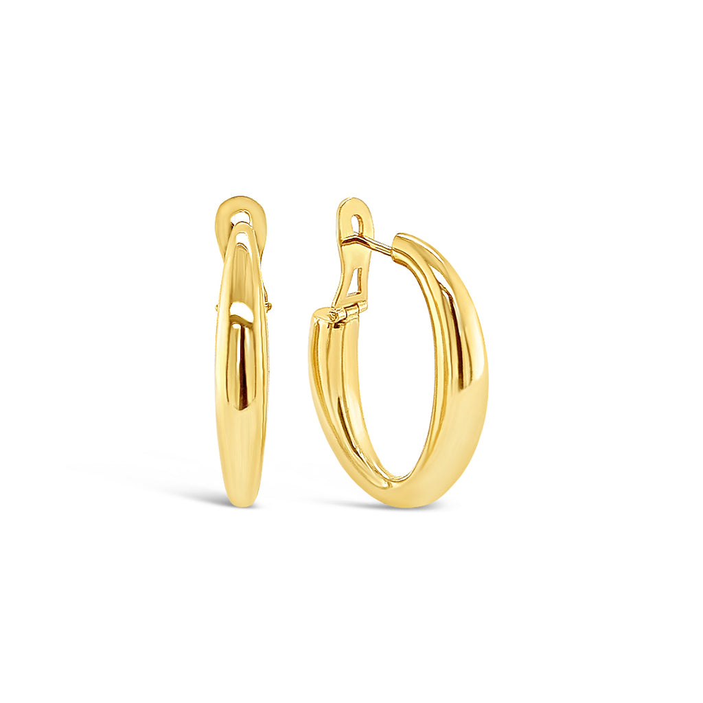 Argollas ovaladas oro.