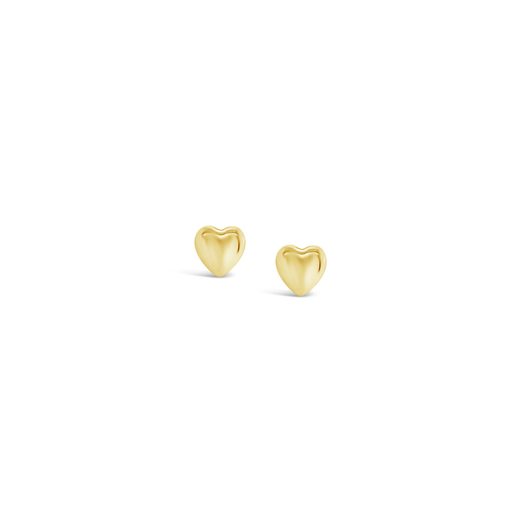Aros niñitas corazón oro amarillo