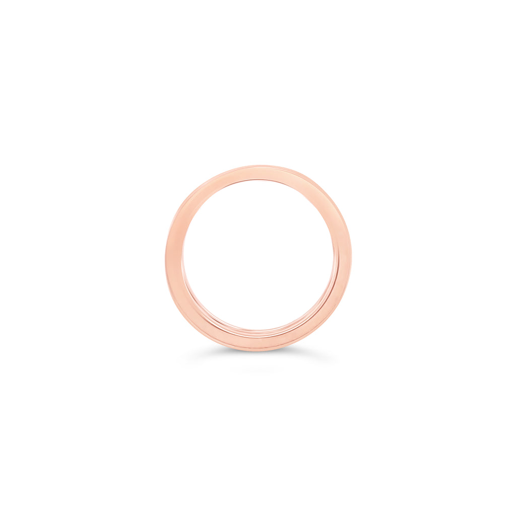 Anillo círculos oro rosa.