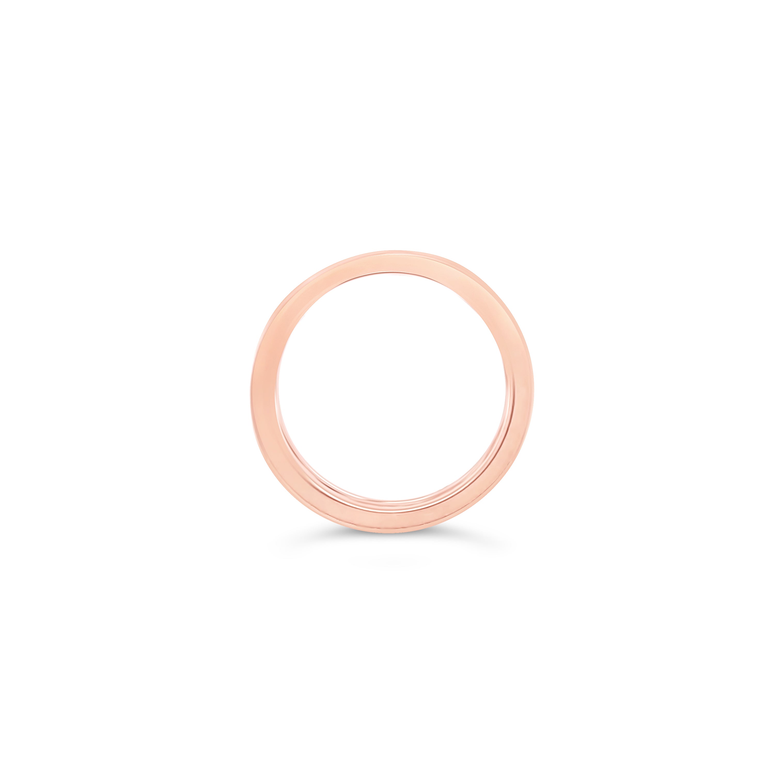 Anillo círculos oro rosa.