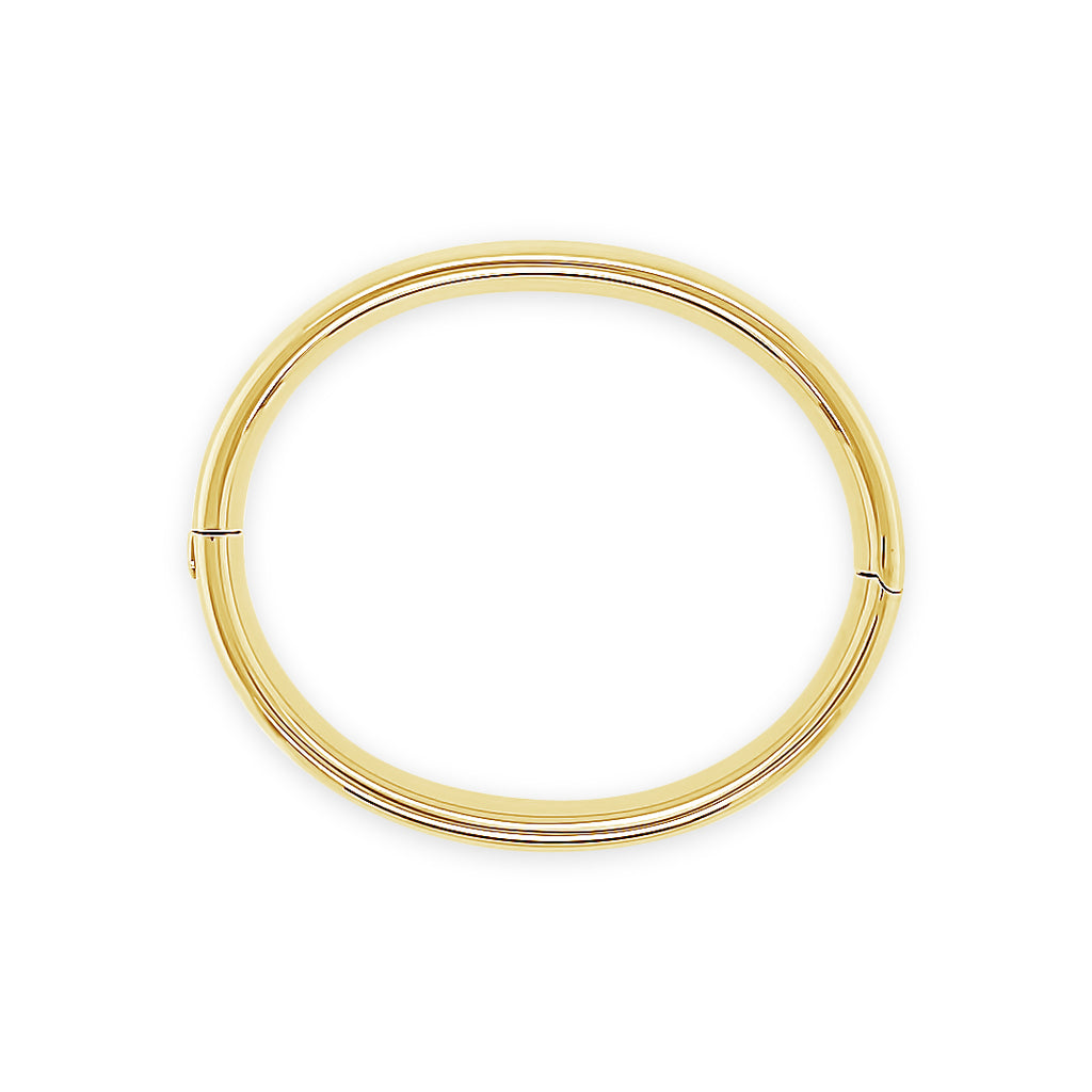 Pulsera oro esclava redonda.