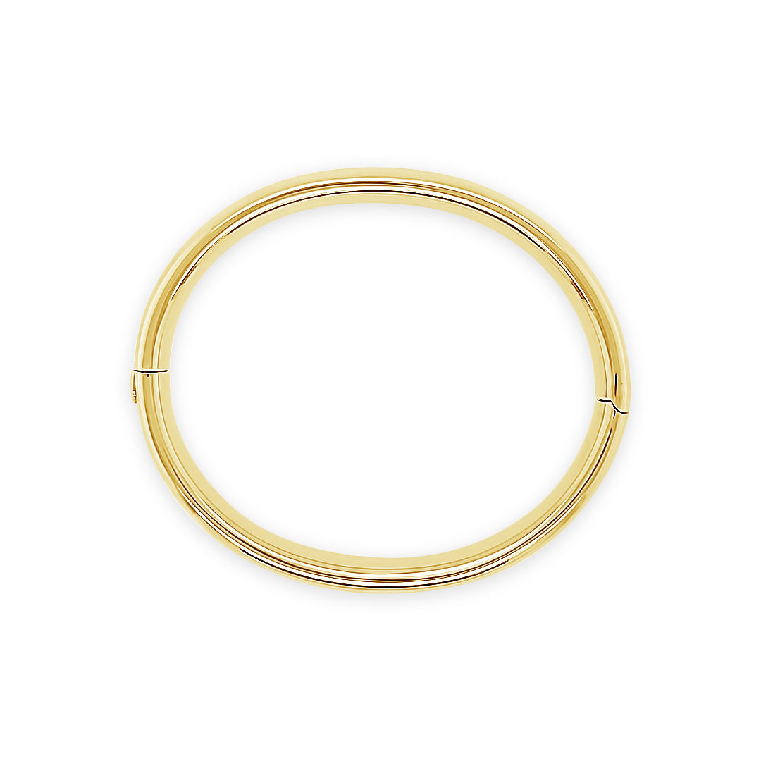 Pulsera oro esclava redonda.