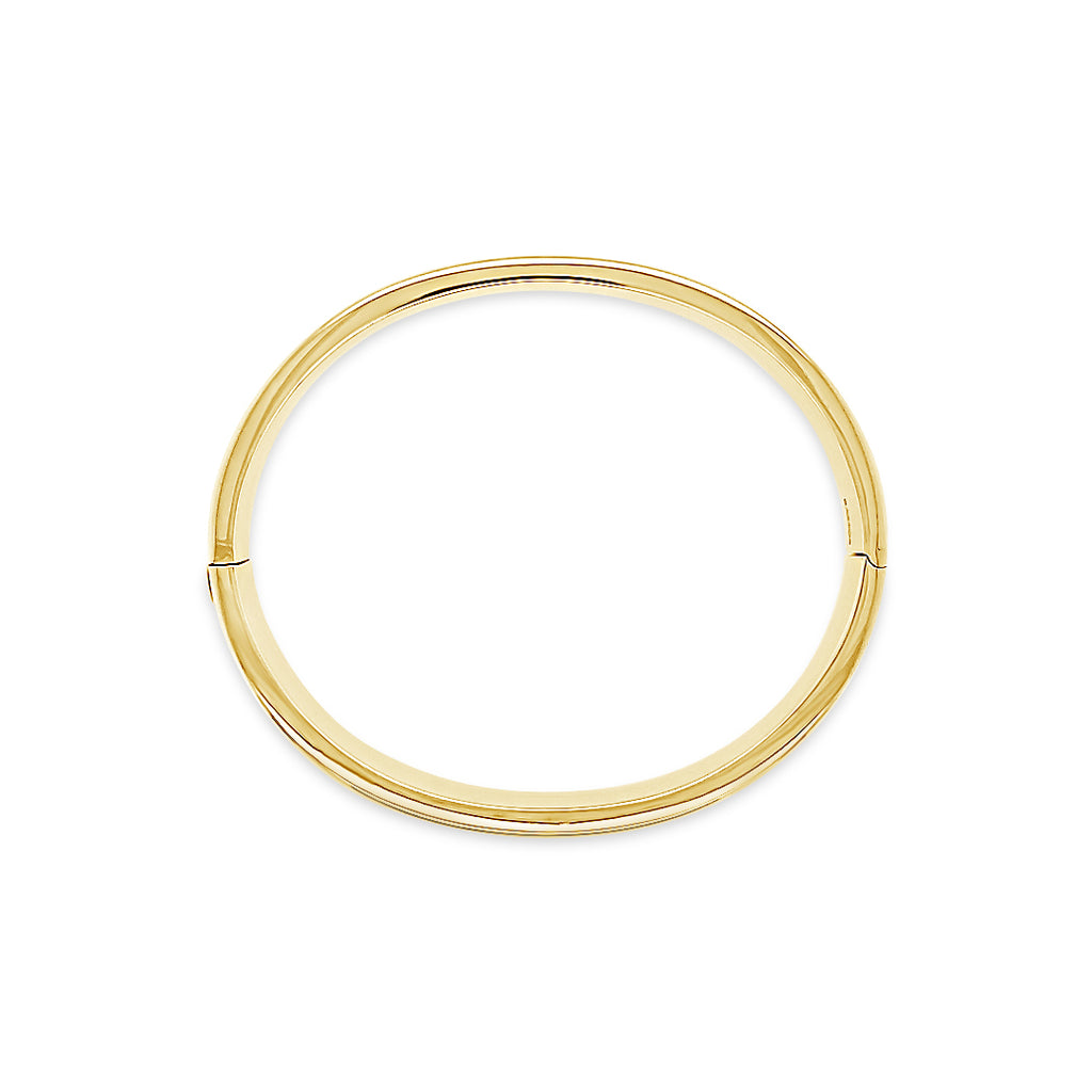 Pulsera oro esclava plana.