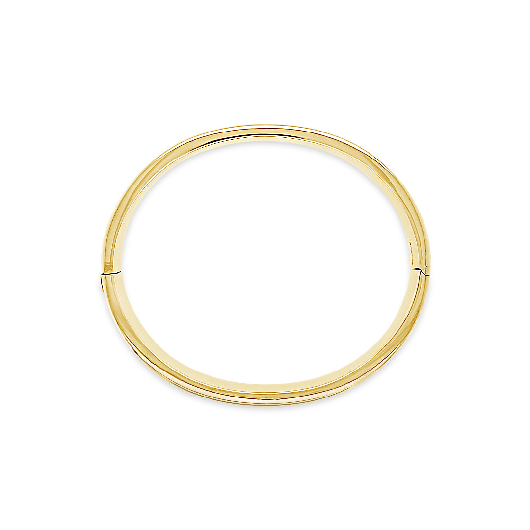 Pulsera oro esclava plana.