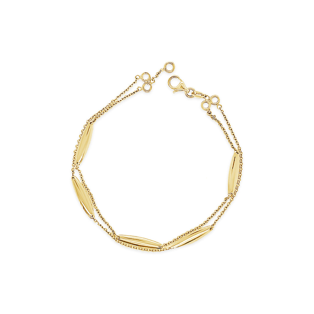 Pulsera oro amarillo.