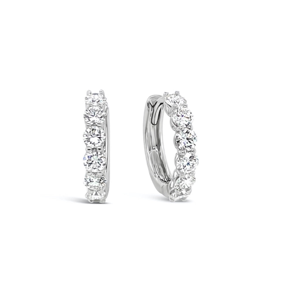Argollas con diamantes
