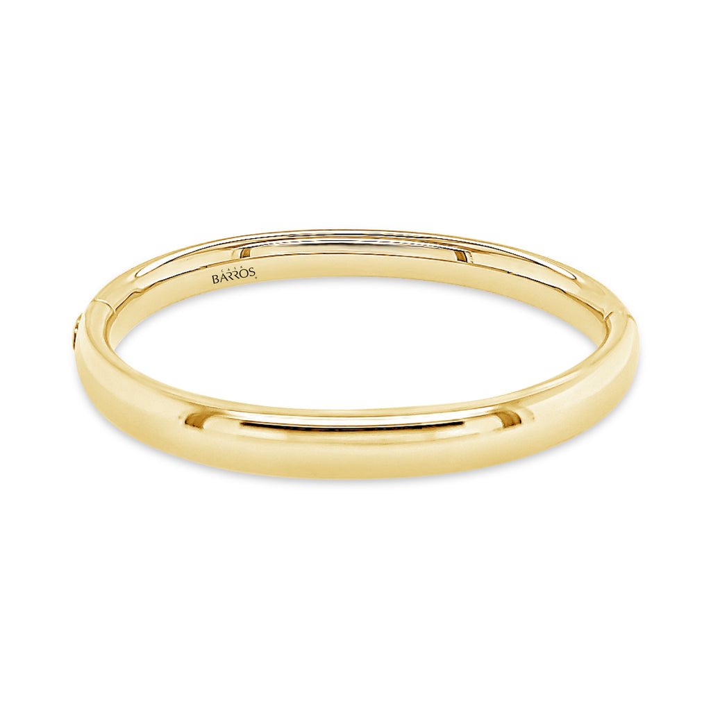 Pulsera oro esclava redonda.