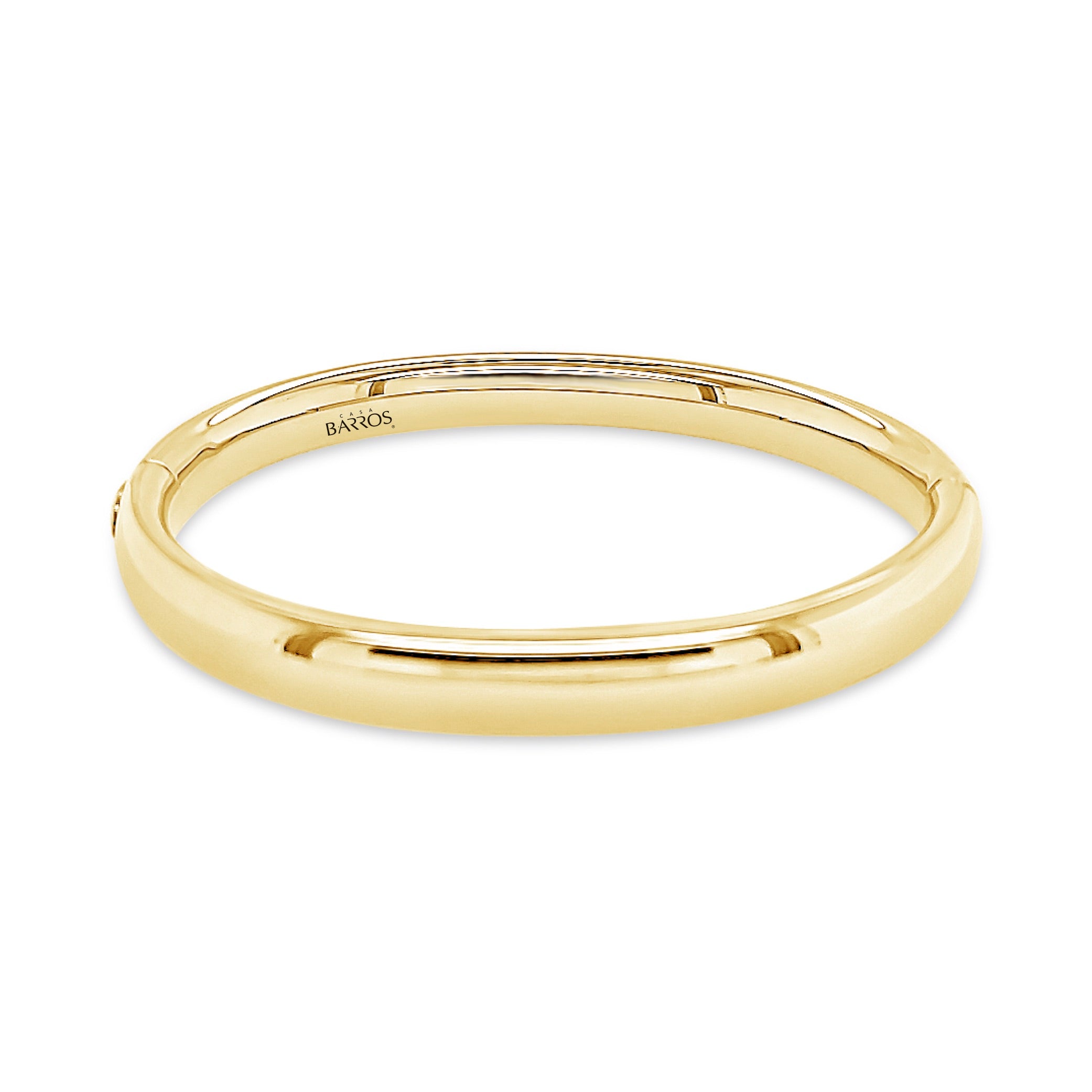 Pulsera oro esclava redonda.