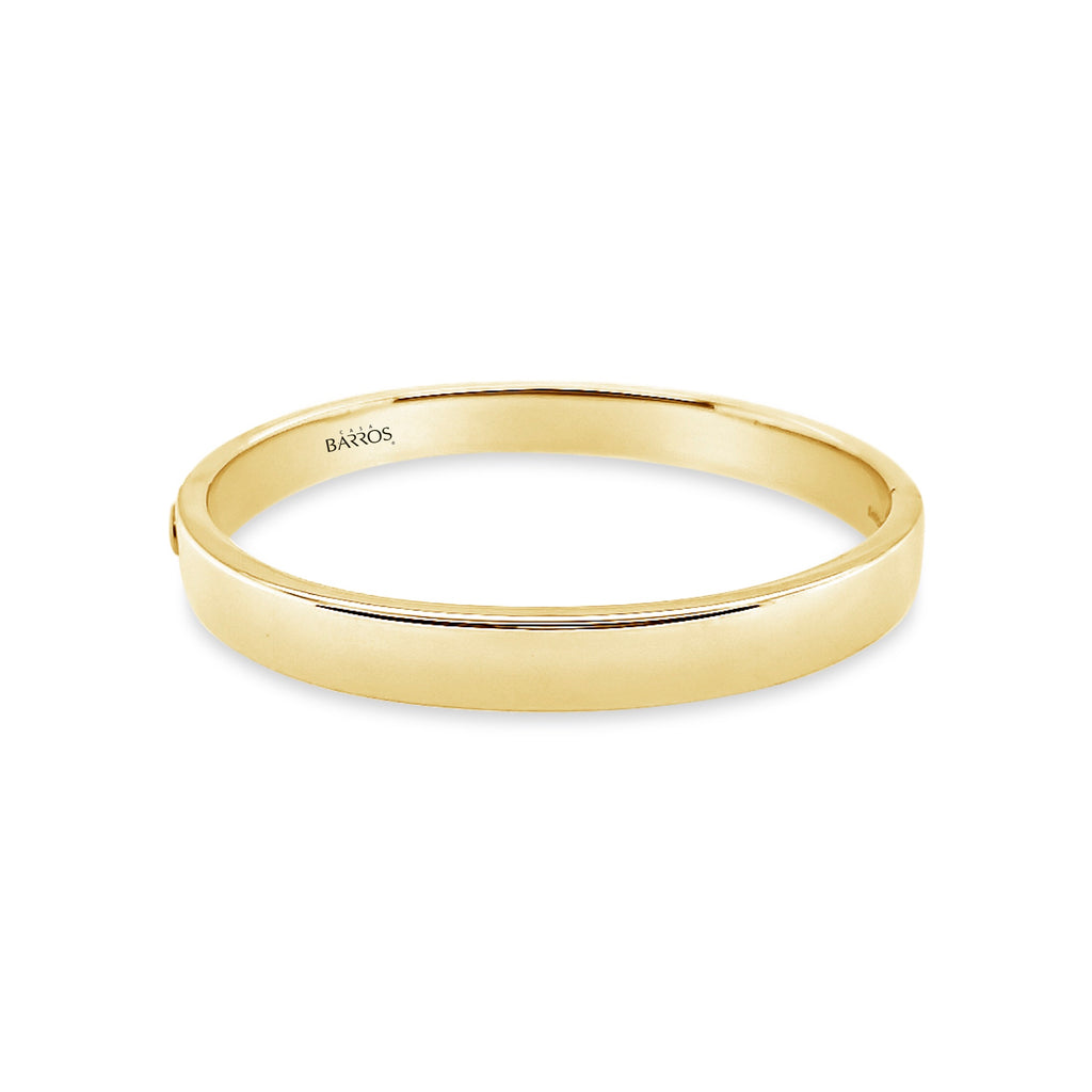 Pulsera oro esclava plana.