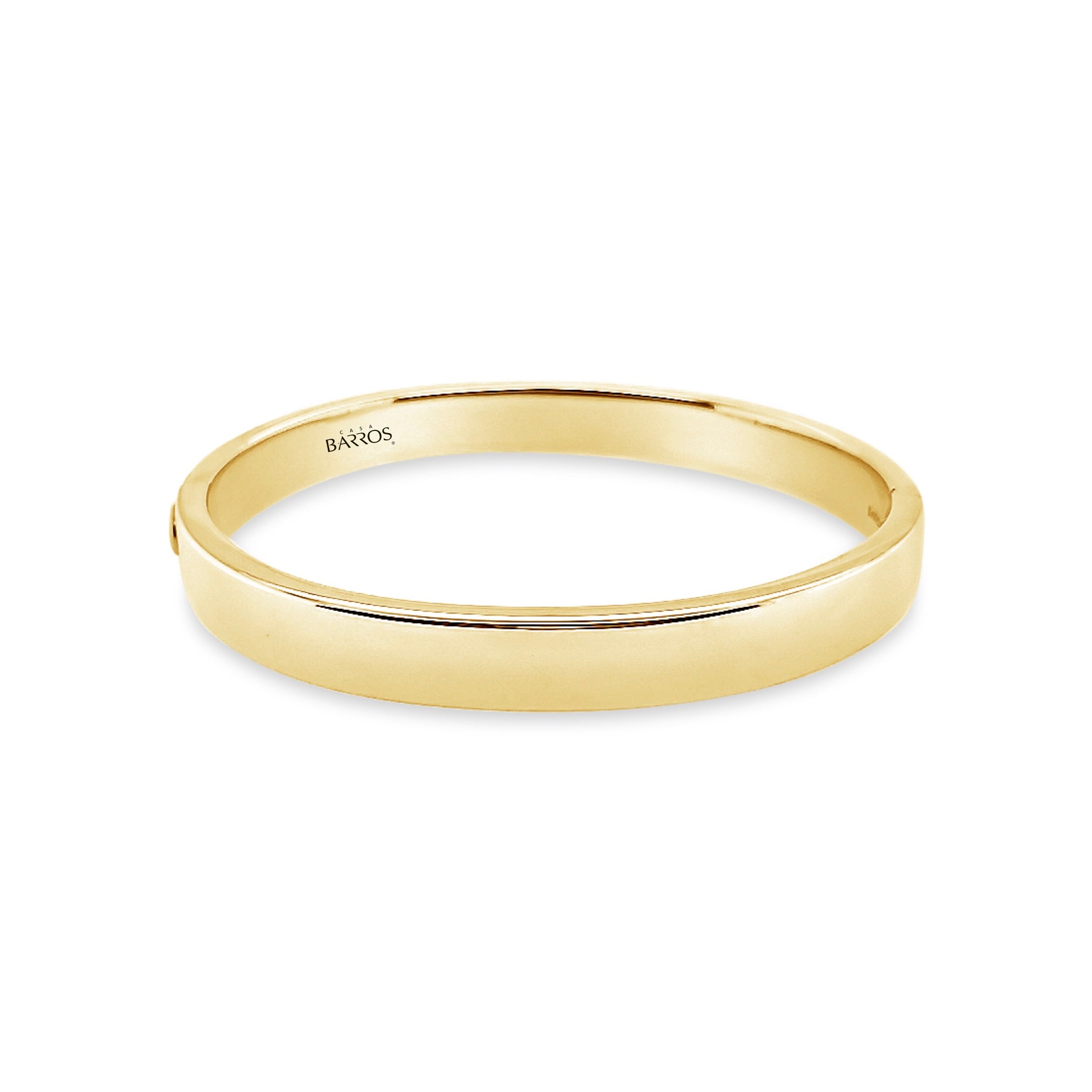 Pulsera oro esclava plana.