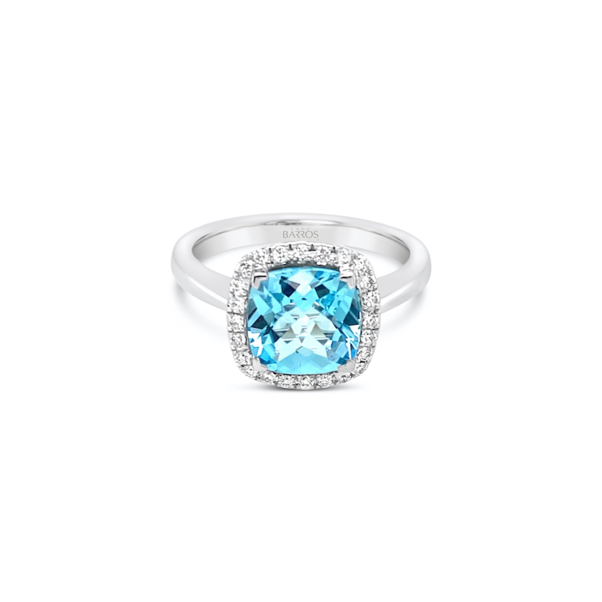 Anillo Topacio azul.